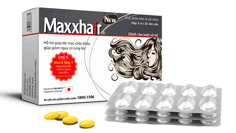 Viên uống Maxxhair cải thiện tình trạng rụng tóc, giúp tóc nhanh mọc 1