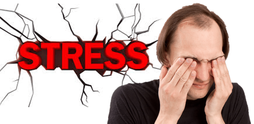 3. Nguyên nhân rụng tóc nhiều do căng thẳng kéo dài 1
