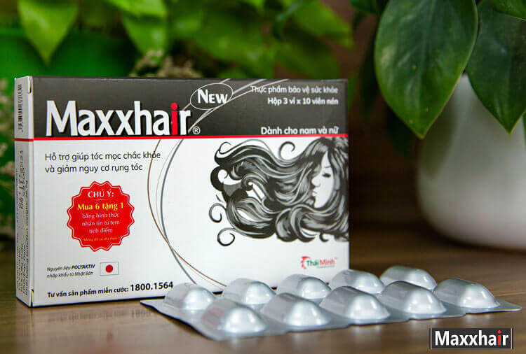 bổ sung vitamin B5 chống rụng tóc bằng cách sử dụng Thực phẩm bảo vệ sức khoẻ Maxxhair