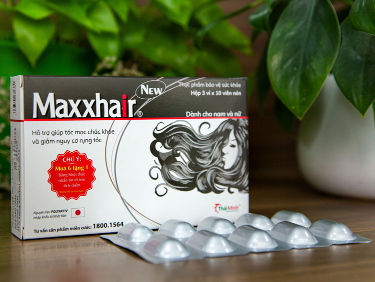 Viên uống Maxxhair - Sản phẩm giúp nuôi dưỡng tóc chắc khoẻ và phục hồi tóc hư tổn cho cả nam và nữ