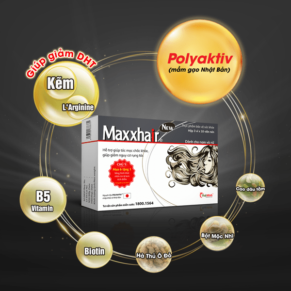 [Mới] Hoạt chất Polyaktiv từ mầm gạo Nhật Bản nay đã có trong Maxxhair 1