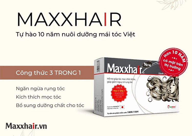 Viên uống Maxxhair - giải pháp cho một mái tóc đẹp tự nhiên 1