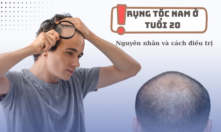 Rụng tóc nhiều ở tuổi 20 khiến nam giới vô cùng lo lắng