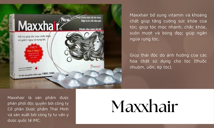 Viên uống Maxxhair giúp tóc mọc nhanh chắc khỏe